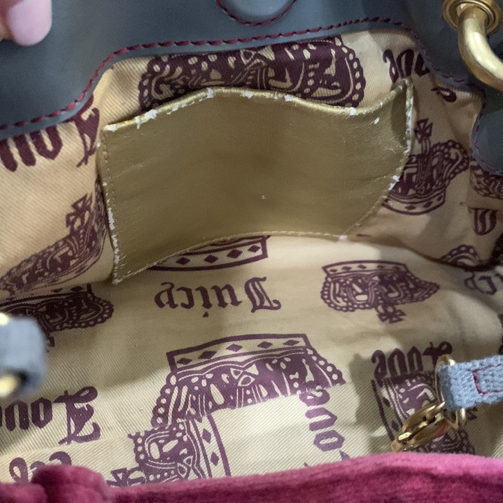 Juicy Couture Y2K 2000s “Juicy Is For Life” Velour Shoulder Bag - Picture 9 of 11